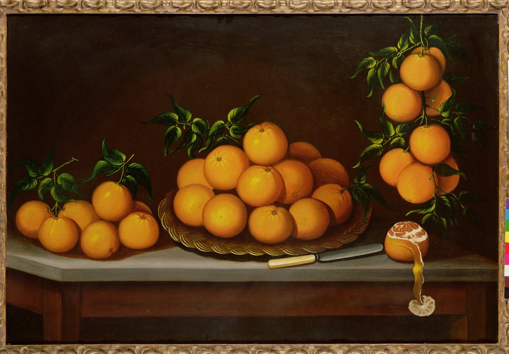 Naturaleza muerta con naranjas, 1679 de Francisco de Vargas