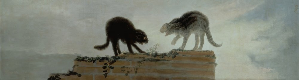 Gatos peleando de Francisco de Goya