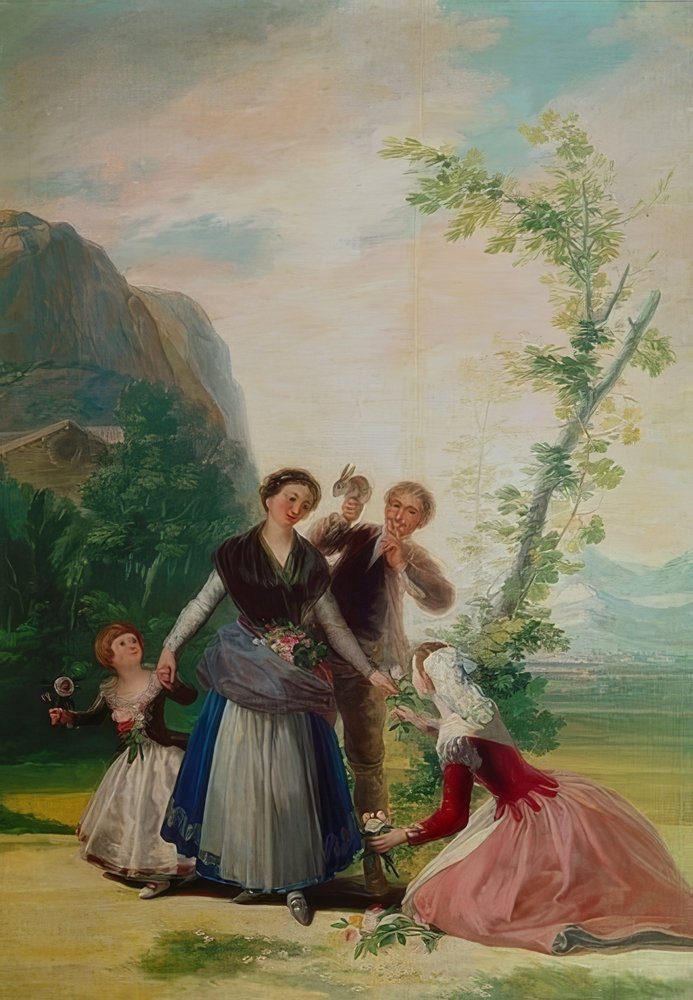 Las floristas o la primavera. 1786 de Francisco de Goya