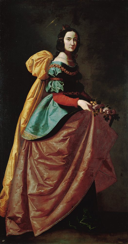 Santa Casilda de Toledo, c.1640 (óleo sobre lienzo) de Francisco de Zurbaran