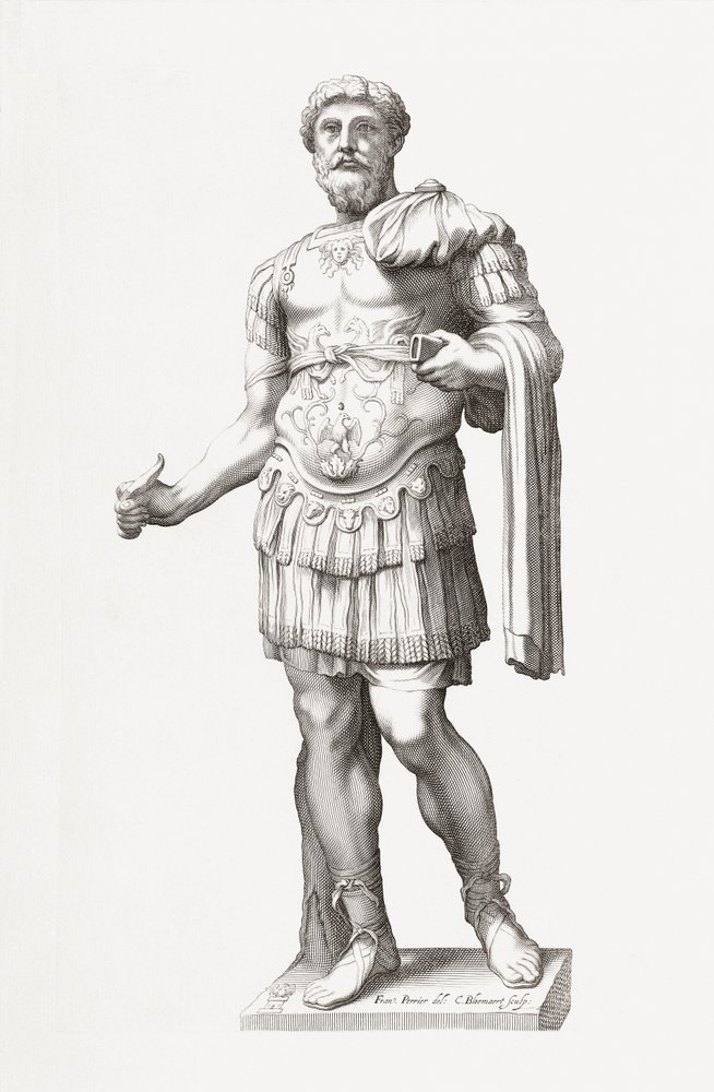 Emperador romano Marco Aurelio. Retrato. de Francois Perrier