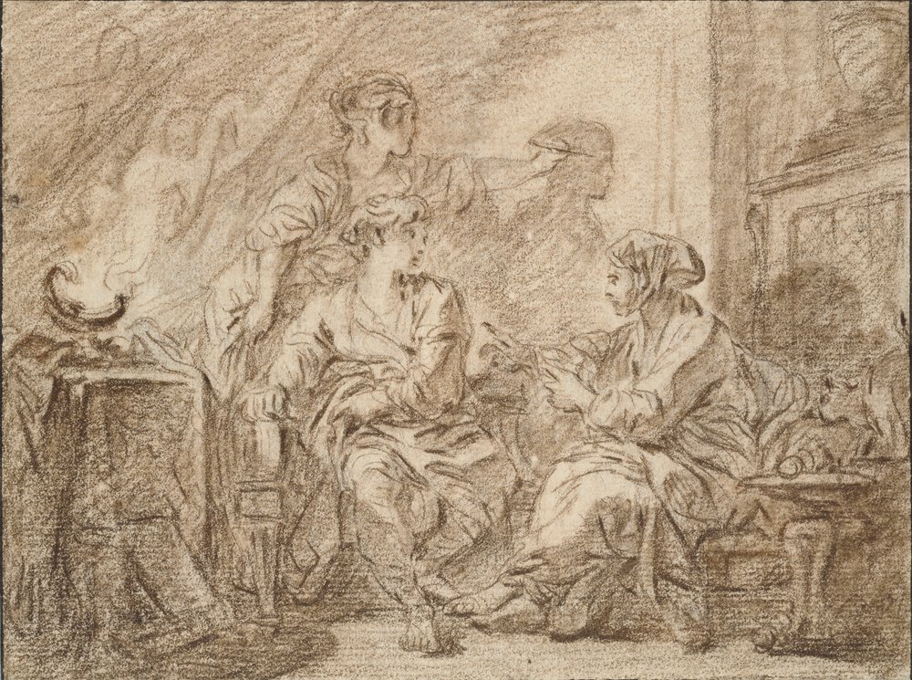 La invención del dibujo, mediados del siglo XVIII de François Boucher