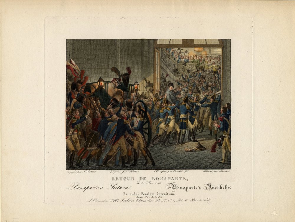 Napoleón regresando de la Isla de Elba, 1815 de François-Joseph Heim