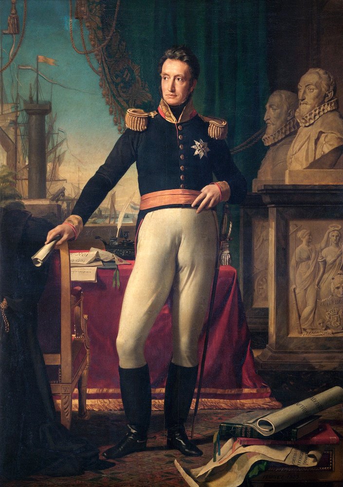 Retrato del rey Guillermo I de los Países Bajos de François-Joseph Navez