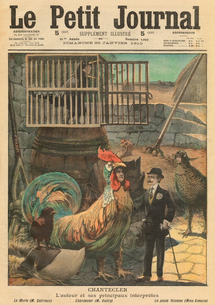 'Chantecler', el autor Edmond Rostand y sus principales actores ...