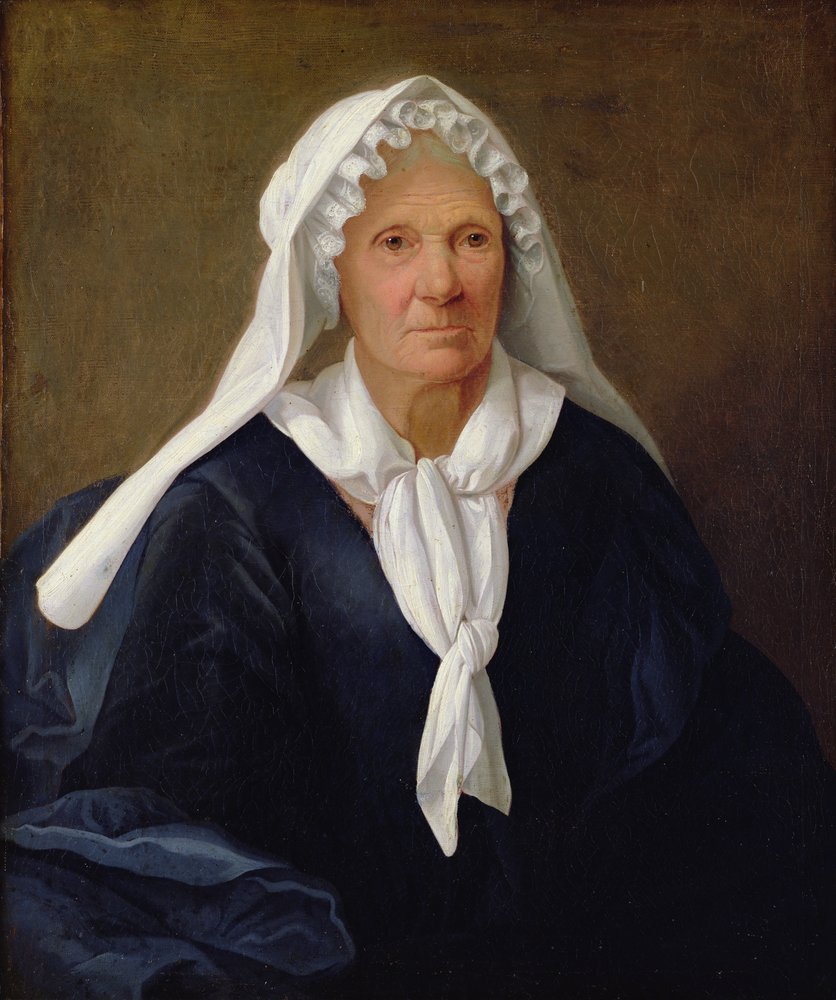 Retrato de una anciana, c.1781 de French School