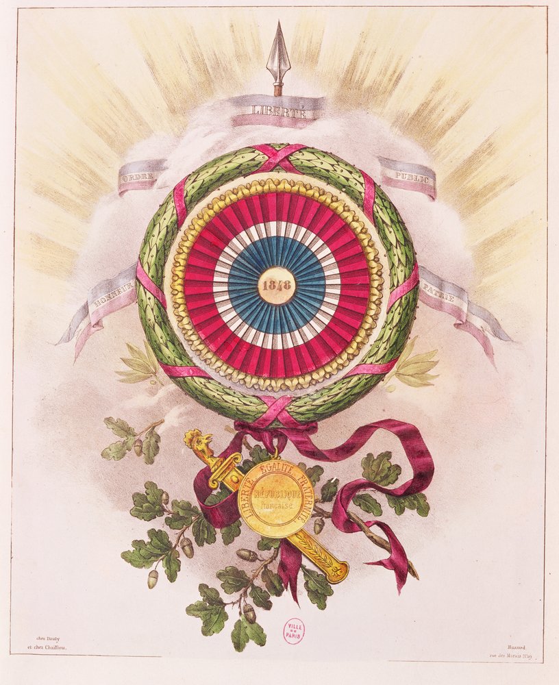 Escarapela, emblema de 1848 de French School