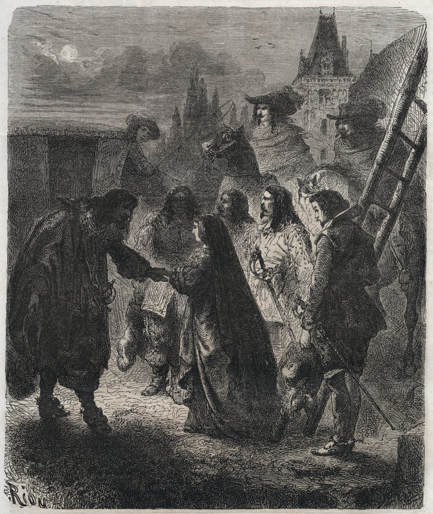 Escape de María de Médicis (1573-1642) del castillo de Blois el 22 de febrero de French School