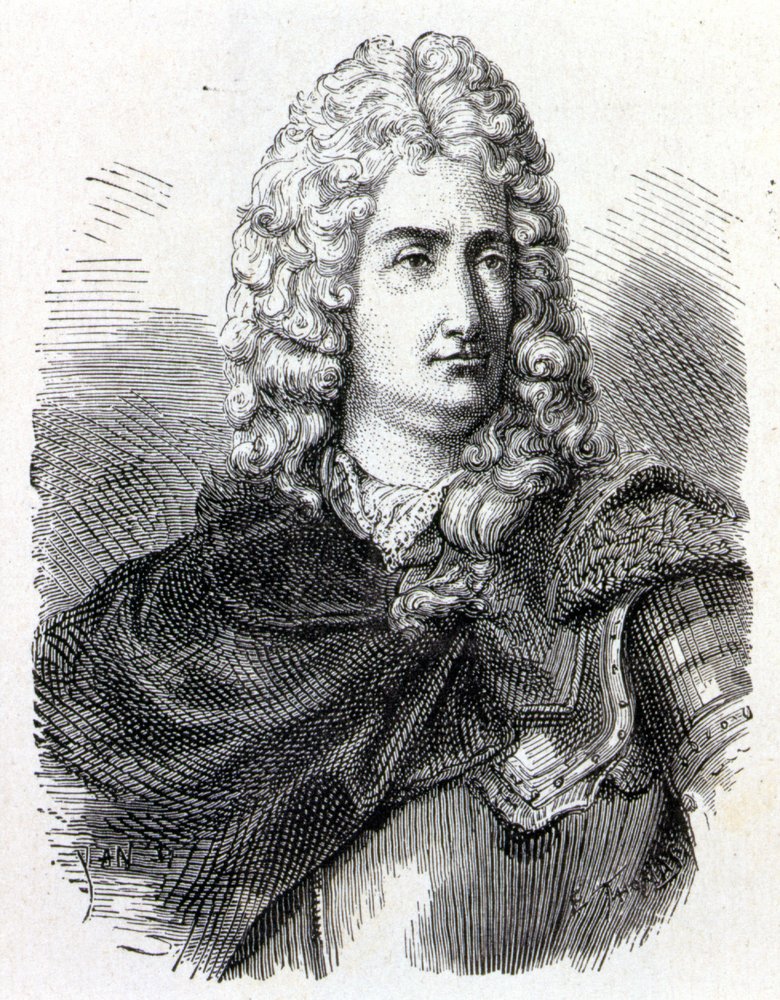 Retrato de Charles François Du Fay (1698 - 1739), químico y físico francés - en "Álbum de la Ciencia; científicos ilustres; Grandes descubrimientos" 1896 de French School