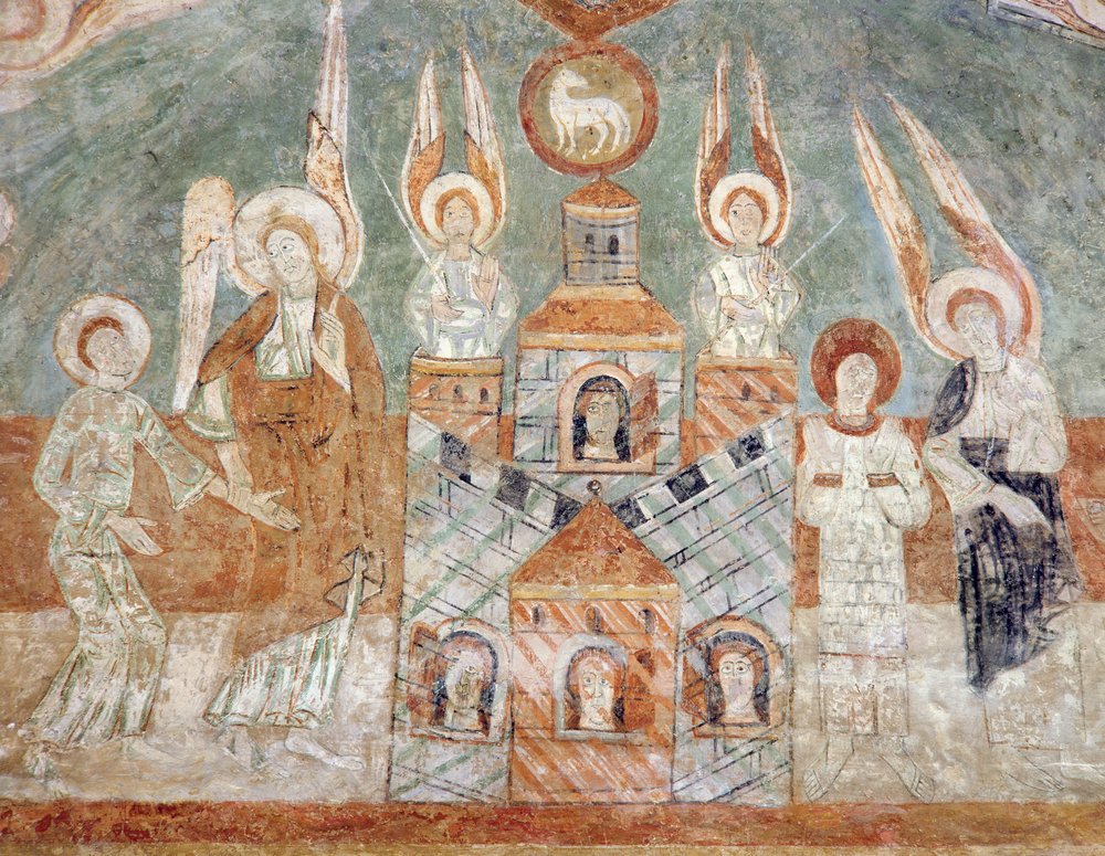 La Jerusalén Celestial, siglo XII de French School