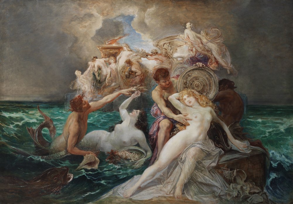 Poseidón y las nereidas de Friedrich Ernst Wolfrom