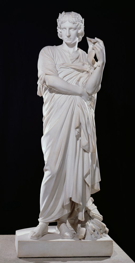 Virgilio (70-19 a.C.) 1861 (mármol) de Gabriel Jules Thomas