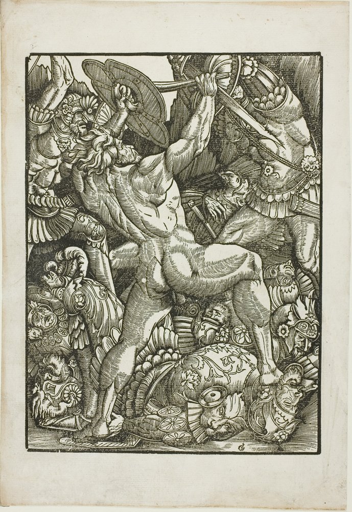 Hércules y los gigantes, de Escenas de la vida de Hércules de Gabriel Salmon