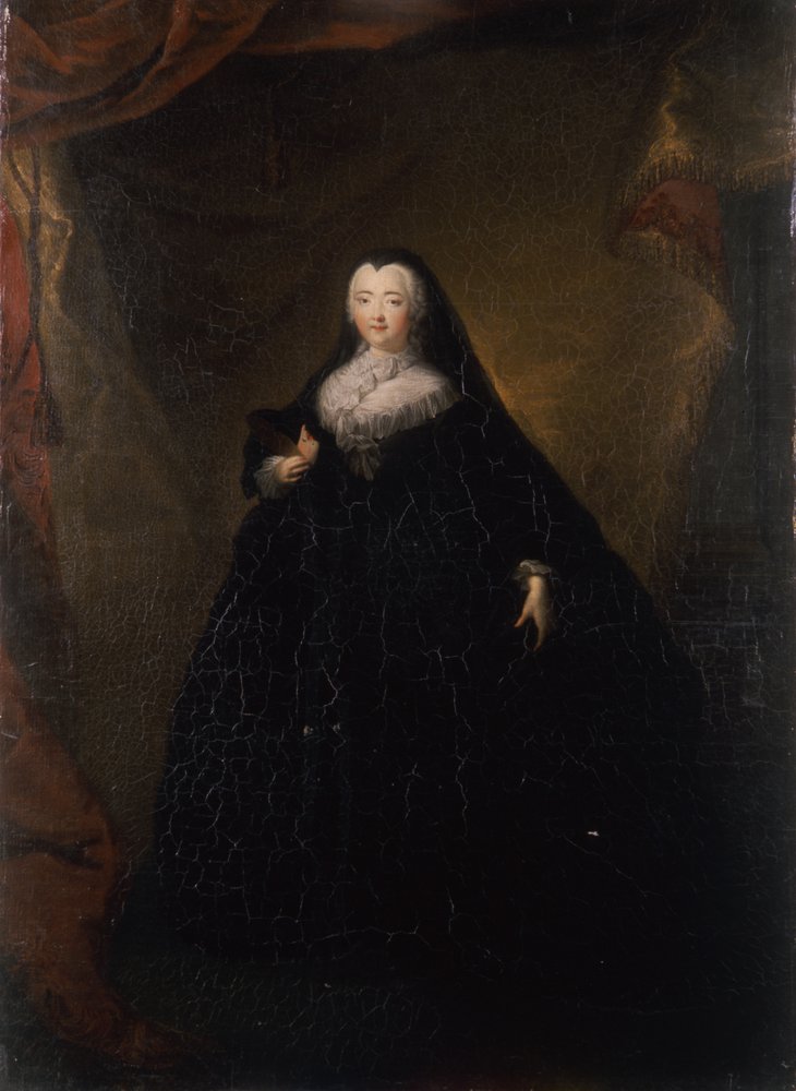 La emperatriz Isabel con dominó negro, 1748 de Georg Christoph Grooth