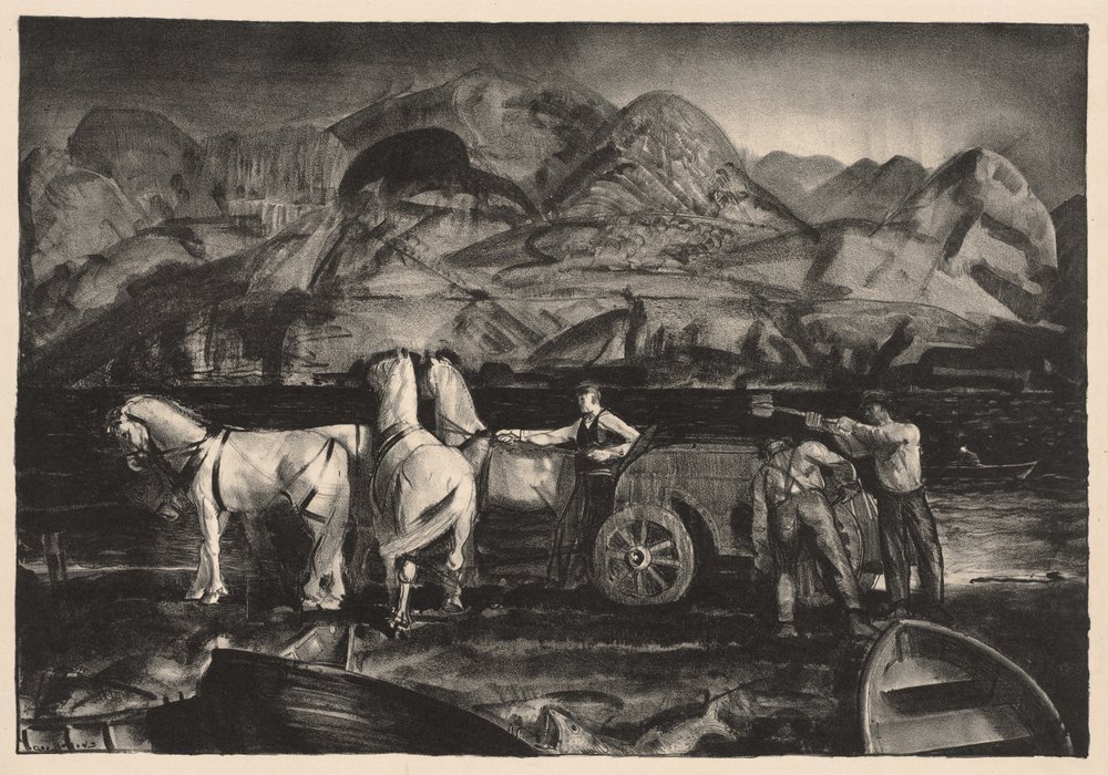 El tiro de arena de George Bellows
