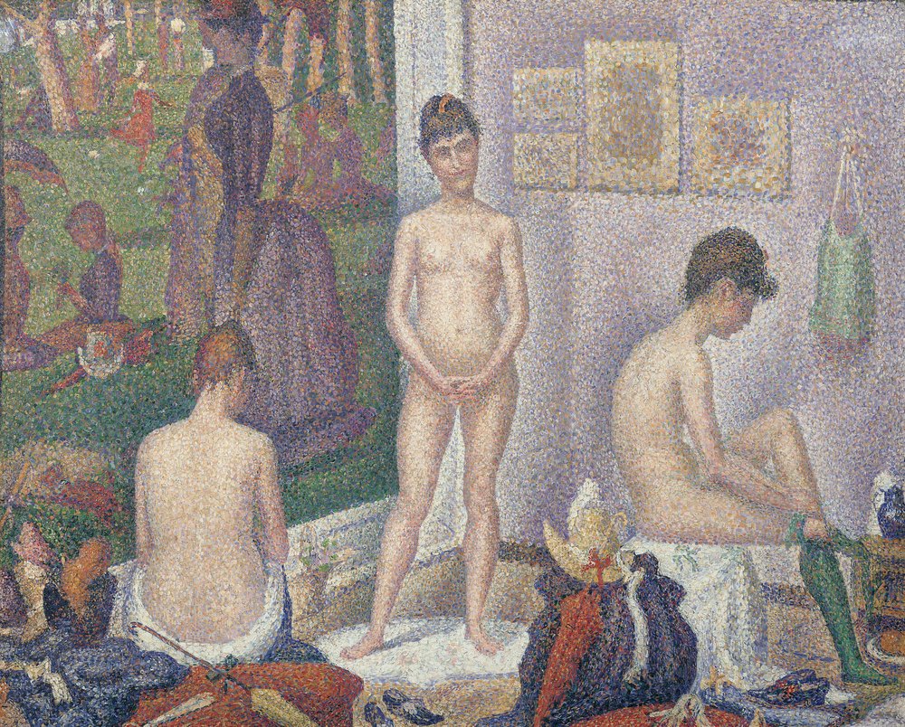 Las modelos, 1888 de Georges Seurat