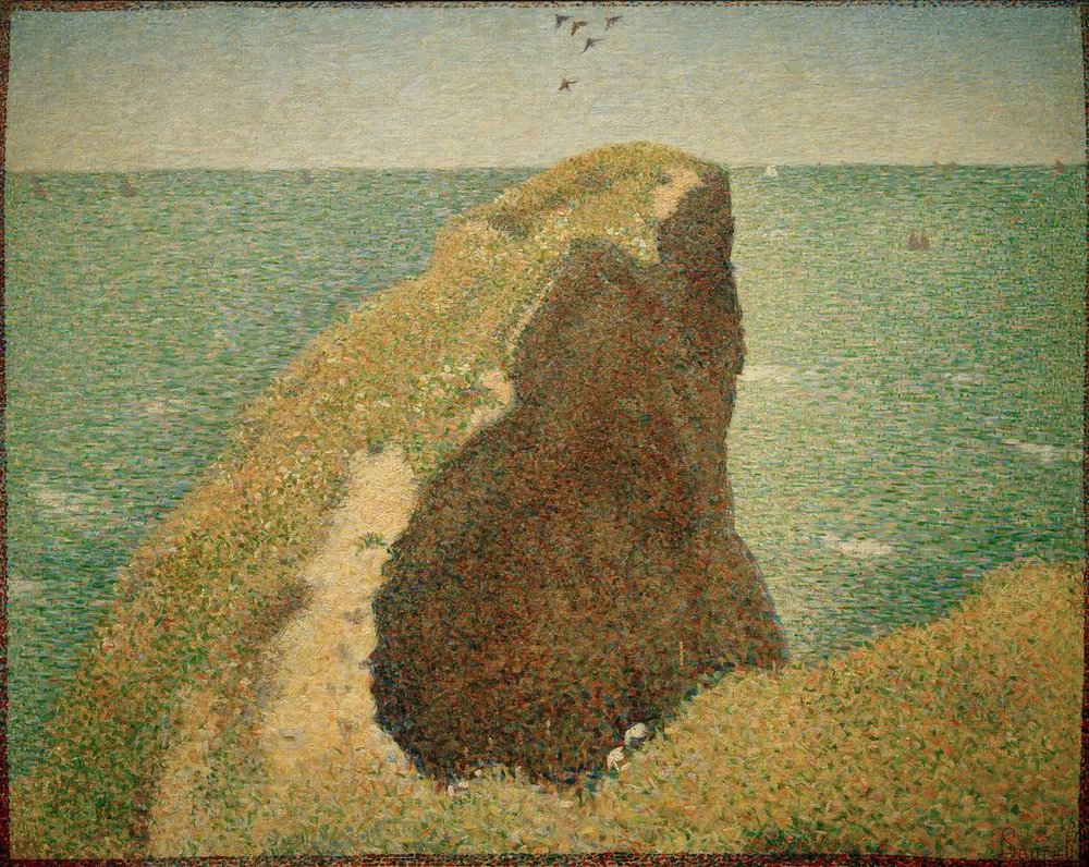Le Bec du Hoc, Grandcamp de Georges Seurat