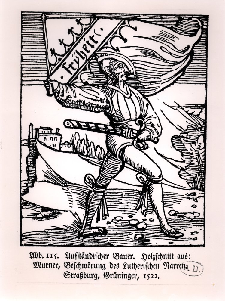 Libertad, ilustración de la Revuelta de los Campesinos, 1522 de German School