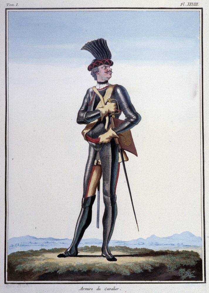 Ropa de soldado: armadura de jinete - en "My Dreams" del Conde de Sajonia de German School