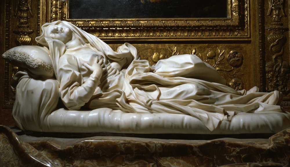 Beata Ludovica Albertoni, 1674 (mármol) de Gian Lorenzo Bernini