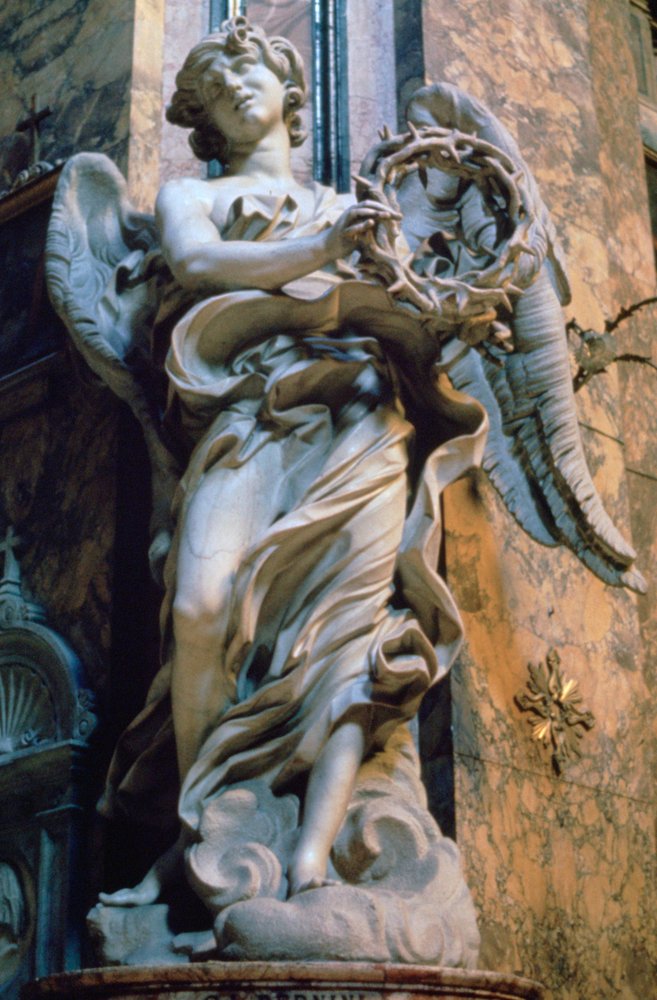 Ángel con la corona de espinas, 1667-1669 de Gian Lorenzo Bernini