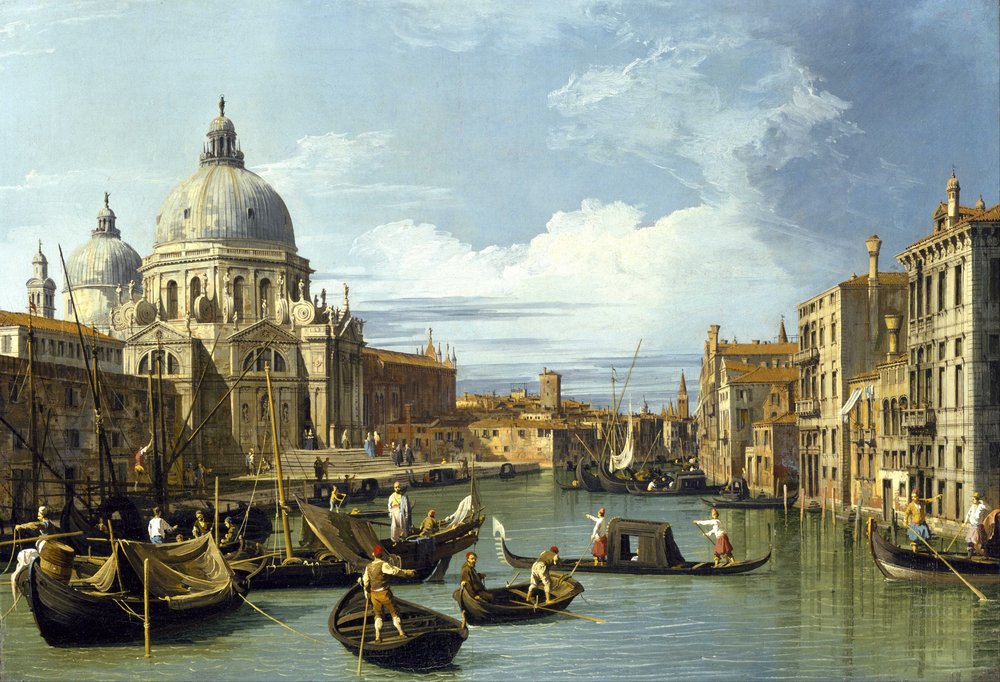 La entrada al Gran Canal, Venecia de Giovanni Antonio Canal