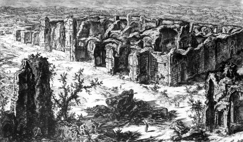 Vista de los Baños de Caracalla, de la serie 