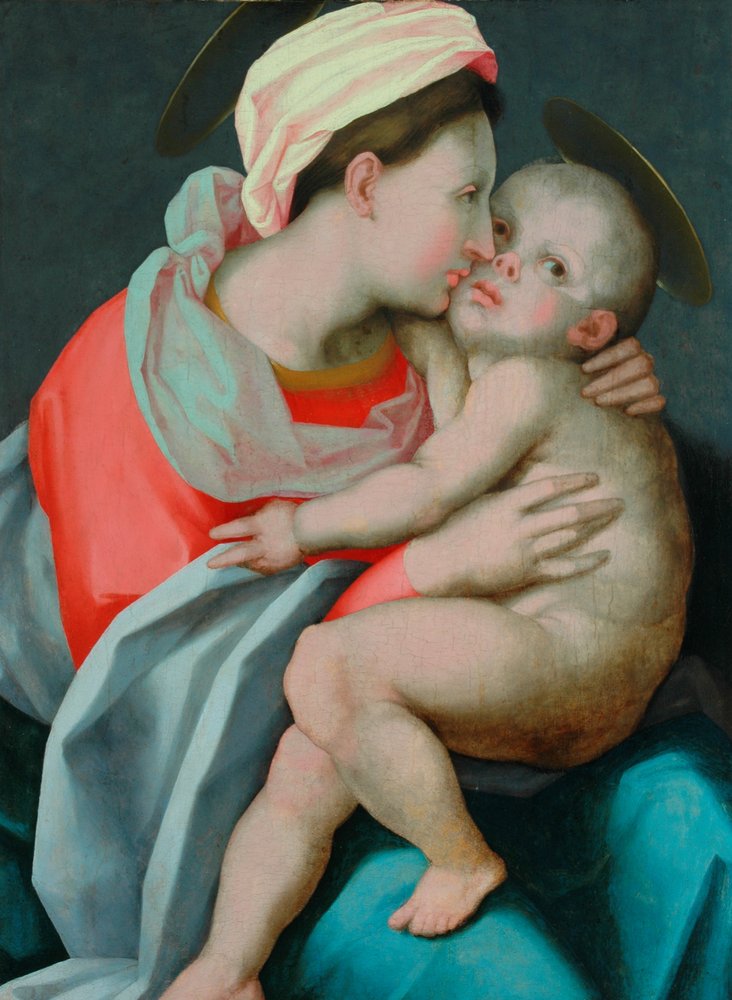 Madonna y Niño de Giovanni Battista Rosso Fiorentino