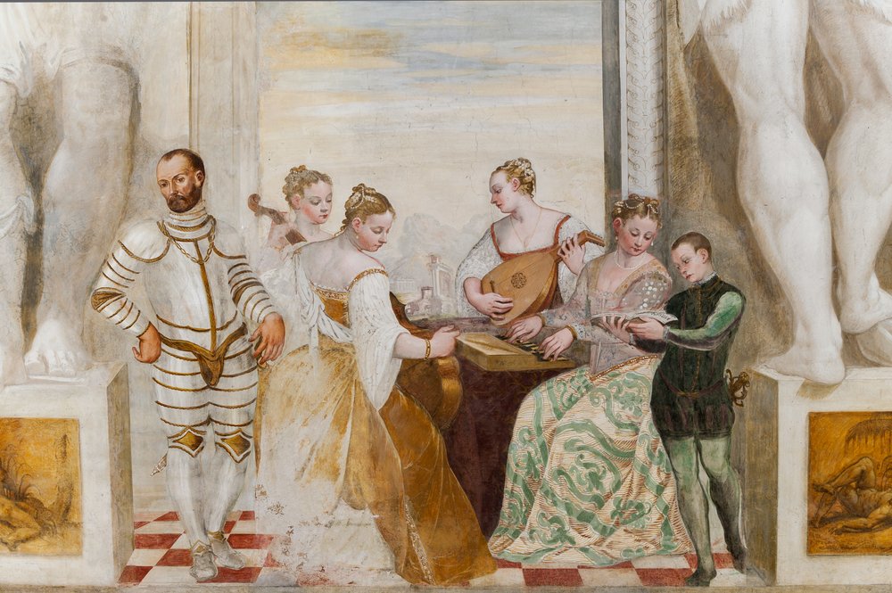 El Concierto, Salón Principal, c.1570 (fresco) de Giovanni Antonio Fasolo