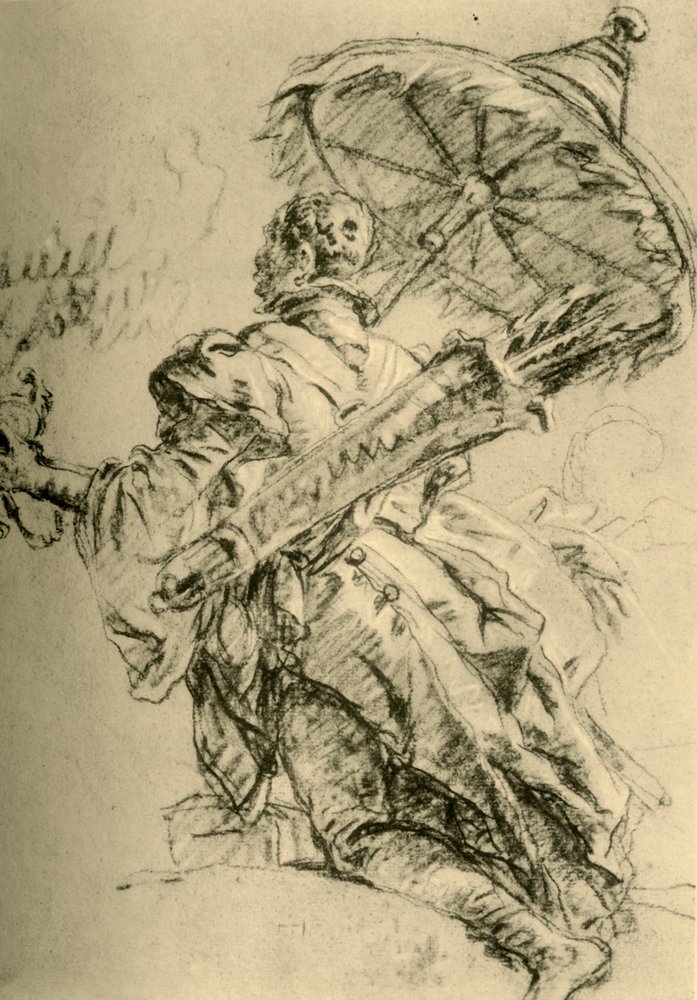 Un moro con carcaj y sombrilla, 1752, 1928. de Giovanni-Battista Tiepolo