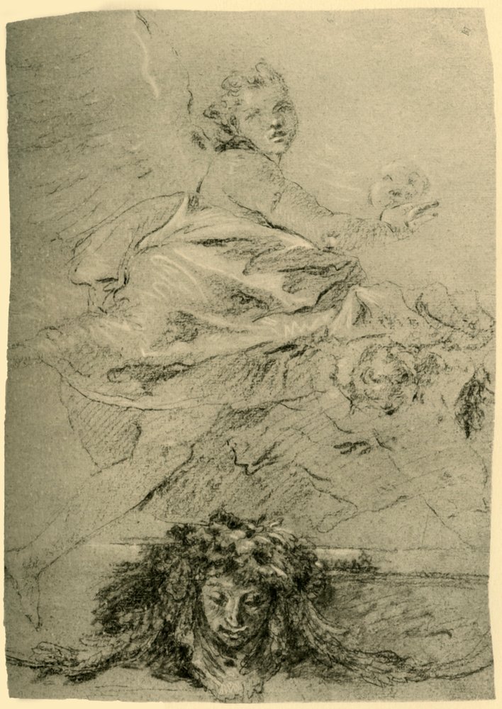 Genio flotante de Giovanni-Battista Tiepolo
