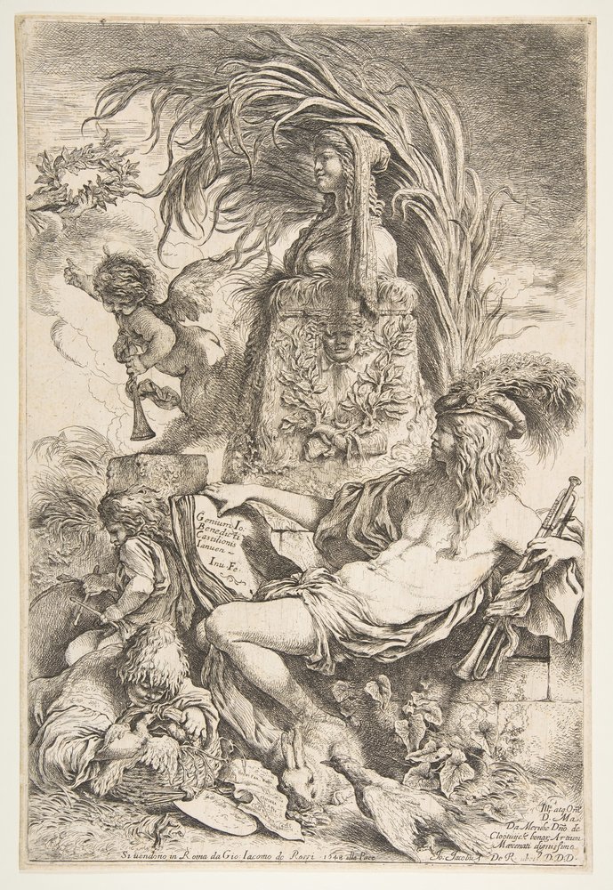 El genio de Castiglione, ca. 1645-47 publicado 1648 de Giovanni Benedetto Castiglione