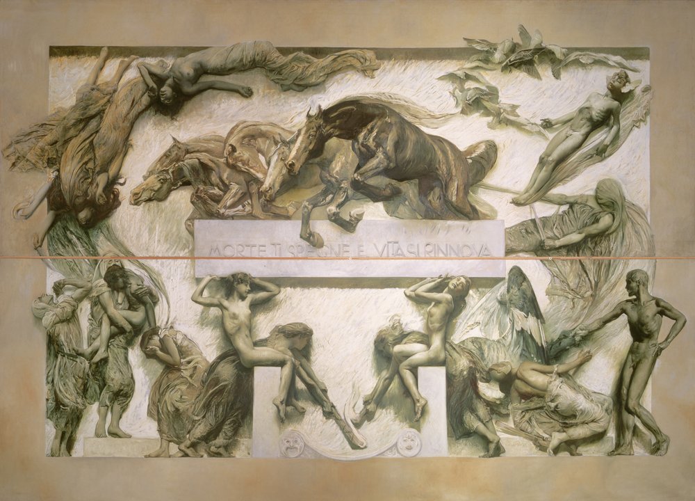 La muerte, del ciclo de la vida humana de Giulio Aristide Sartorio