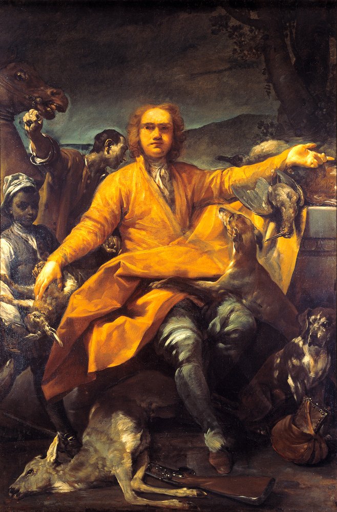 Retrato de cazador, de Giuseppe Maria Crespi (1665-1747) de Giuseppe Maria (1665-1747) Crespi