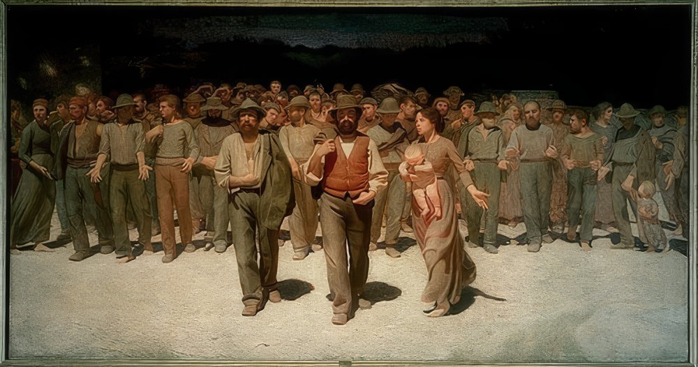 El Cuarto Estado (Il Quarto Stato), 1898-1901 de Giuseppe Pellizza da Volpedo