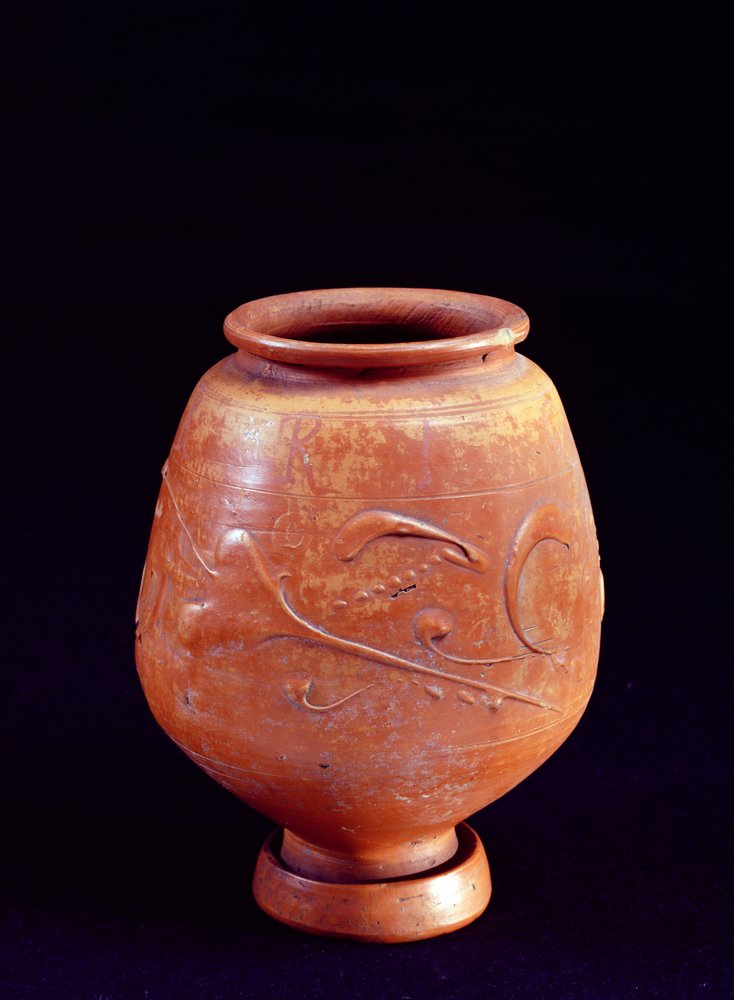 Copa con decoración floral de Greco-Roman