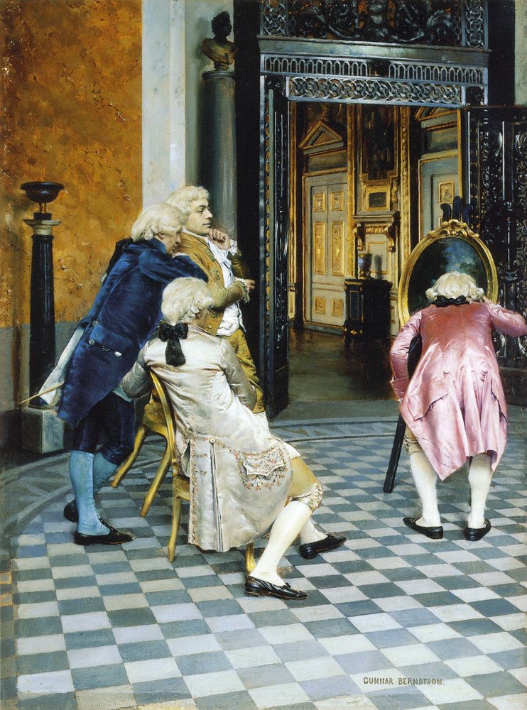Conocedores de arte en el Louvre de Gunnar Berndtson