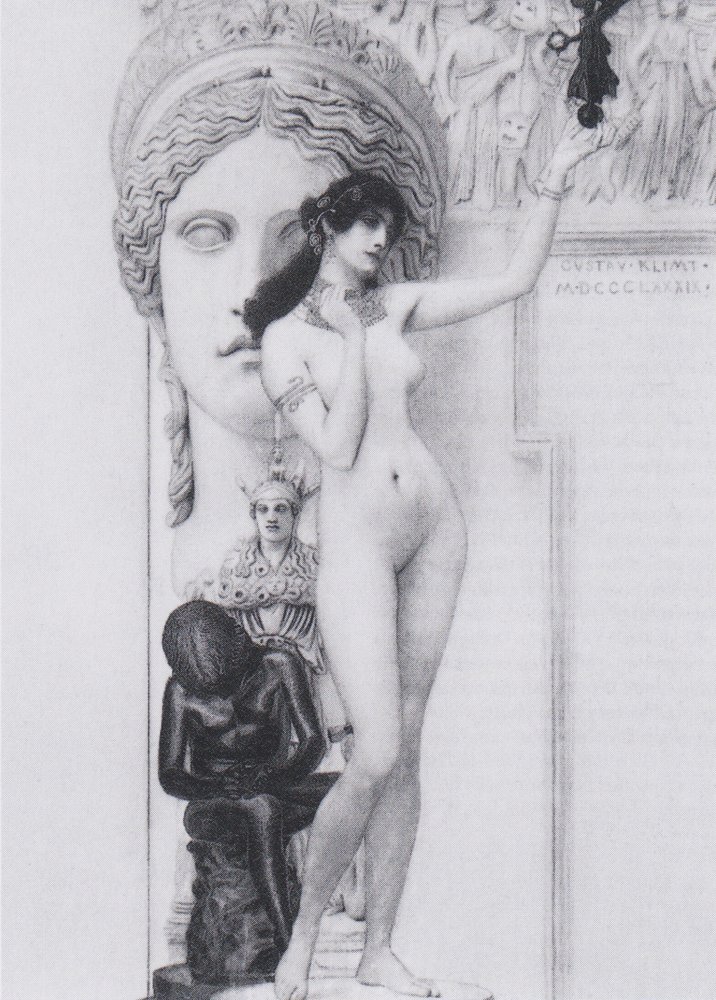 Alegoría de la escultura de Gustav Klimt