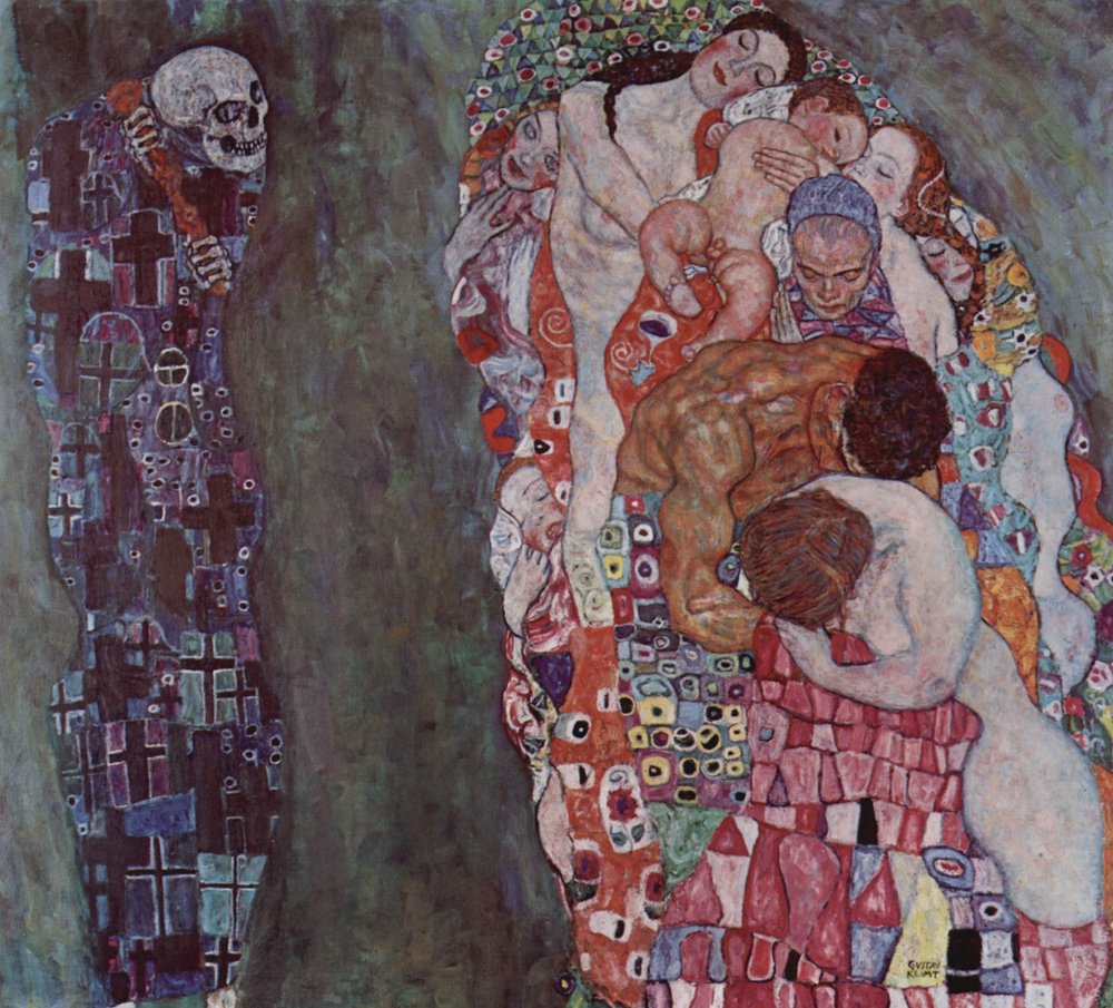 Vida y Muerte | Gustav Klimt | Impresión de arte