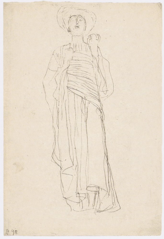 Figura femenina con toga (Estudio para 
