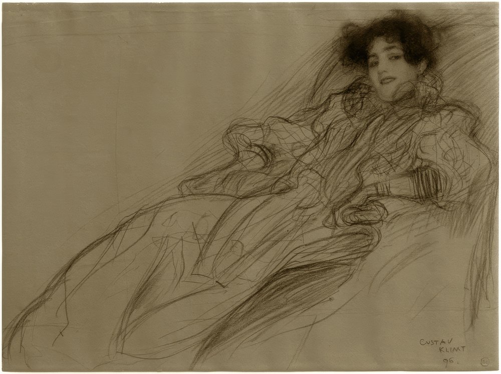 Joven dama en el sillón de Gustav Klimt