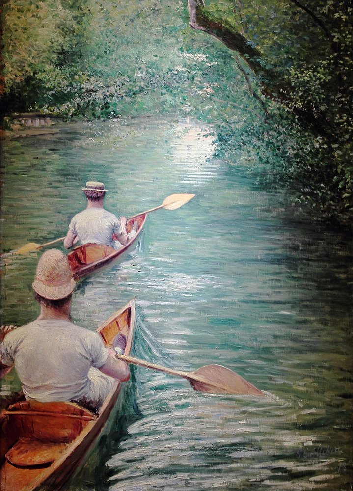 Las Périssoires de Gustave Caillebotte