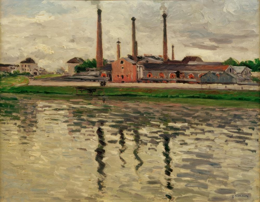 Fábricas en Argenteuil de Gustave Caillebotte