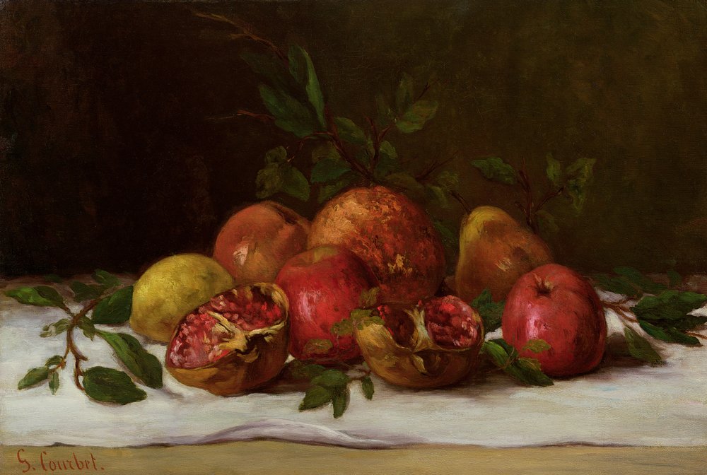Naturaleza muerta, hacia 1871-72 de Gustave Courbet
