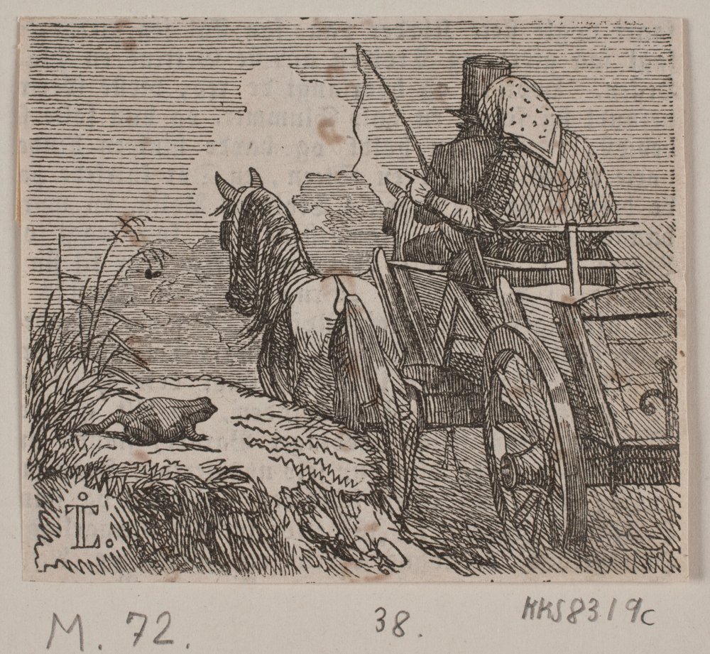 Ilustración de "Gjordemoderen og Trolden" de H. C. Henneberg