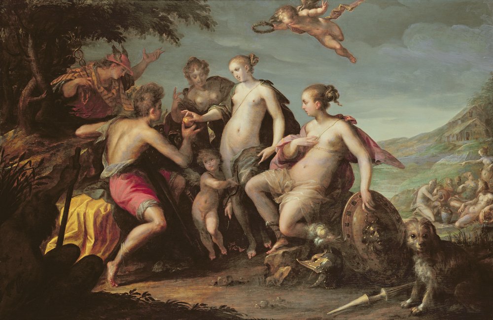 El juicio de Paris de Hans von Aachen