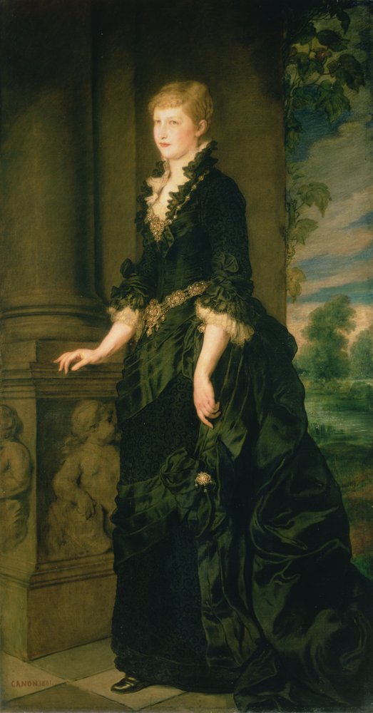 La princesa heredera Estefanía de Bélgica, consorte del príncipe heredero Rodolfo de Austria (1858-89), 1881 de Hans Canon