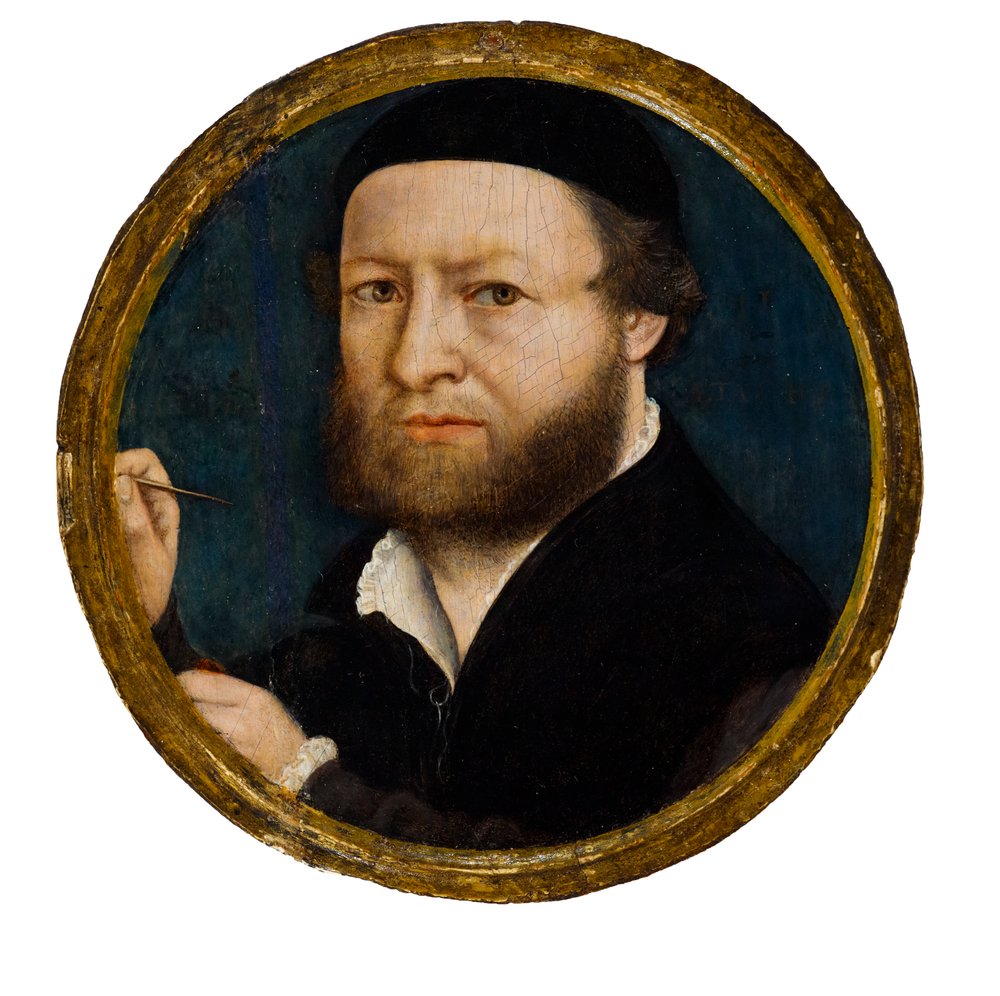 Retrato del artista de Hans Holbein