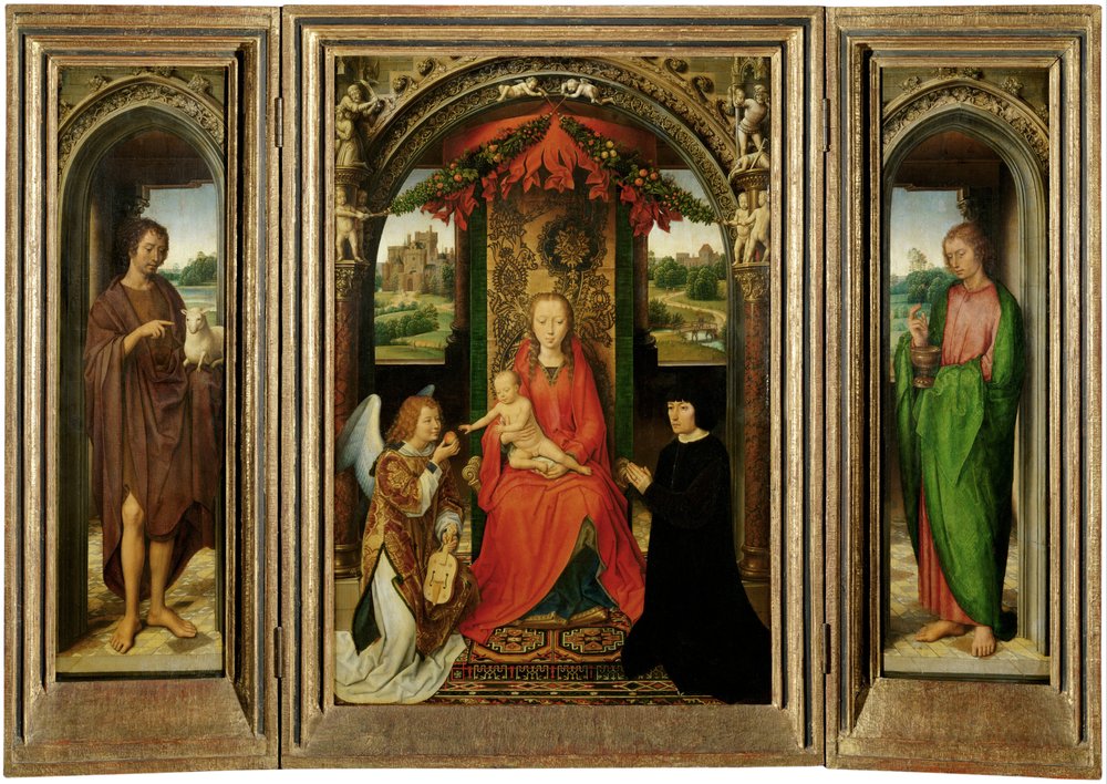 Pequeño tríptico de San Juan Bautista de Hans Memling
