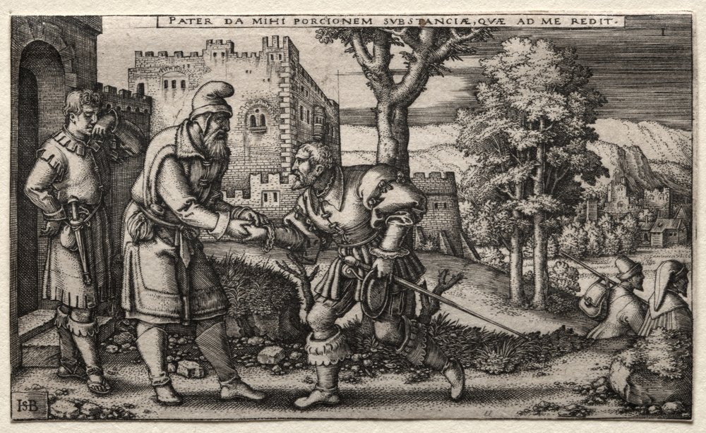 The Prodigal Son de Hans Sebald Beham